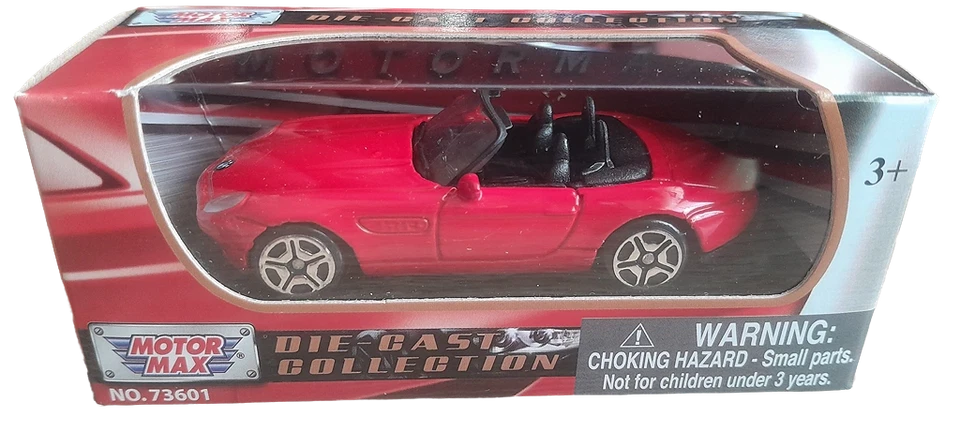 Modellino auto pressofuso MotorMax BMW Z8 Roadster rosso scala 1:64 da 3 pollici - Immagine 1 di 1