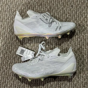 adidas Men’s 9.5 Juice Pack ADIZERO ELECTRIC SPEED FOOTBALL CLEATS White IE4413 - Picture 1 of 8