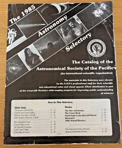 vtg 1985 ASTRONOMICAL SOCIETY OF THE PACIFIC Catalog Astronomy Selectory - Picture 1 of 5