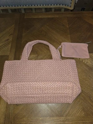 Bolso de hombro Falor de cuero italiano tejido de segunda mano con bolsa de viaje  Foto 1 de 4