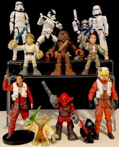 Star Wars-The Force Awakens-Disney Store Cake Toppers Figures Lot of 12 Hasbro - Picture 1 of 24