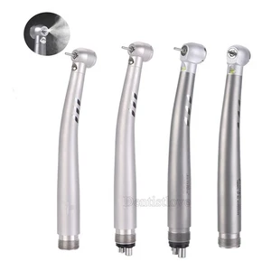 Pieza de mano dental de alta velocidad turbina LED cabezal de empuje de fibra óptica 3/4 pulverización de agua - Imagen 1 de 17