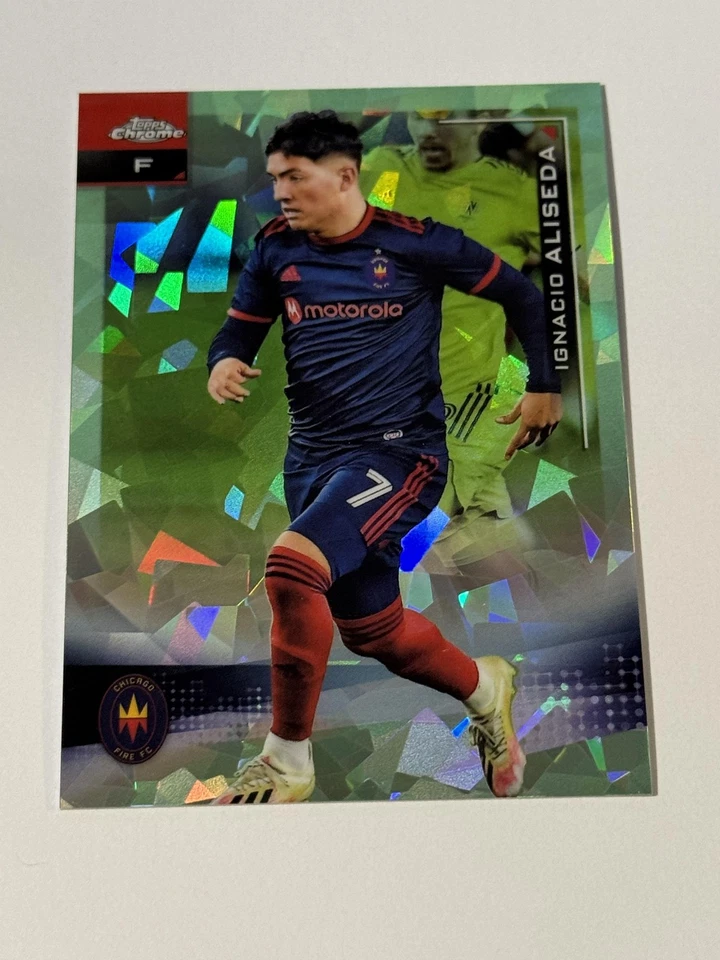 2021 Topps Chrome Sapphire Edition MLS 142 Ignacio Aliseda Aqua Refractor SN,RC - Image 1 of 1