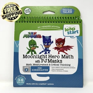 LeapFrog LeapStart Moonlight Hero Math With PJ Masks Book Pre-K Level 2 New - Picture 1 of 3