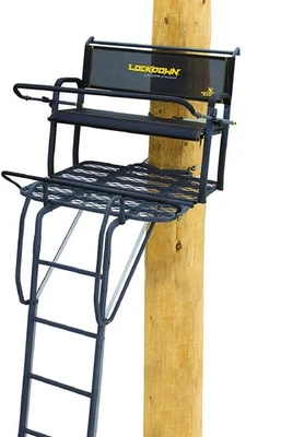 Rivers Edge Lockdown Wide 1-Man Ladder Tree Stand Extra Wide Platform - Image 1 of 3