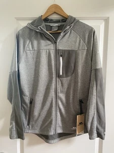 TRESPASS LADIES SIZE MEDIUM UK 12 GREY AIRTRAP PERFORMANCE FLEECE ZIP UP JACKET - Picture 1 of 5