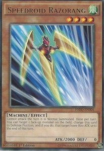 YU-GI-OH CARD: SPEEDROID RAZORANG - RARE - HSRD-EN004 - 1st EDITION - Picture 1 of 1