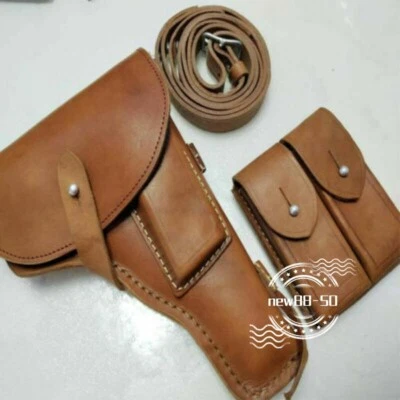 Guerra de Vietnam China 54 Tipo TT Tokarev Pistola Cuero Funda Con Correa Traje de 3 piezas Foto 1 de 4