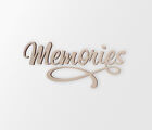 MEMORIES Wall Decor Word - Découpe, Décoration d'intérieur, Inachevé et disponible 