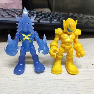 2pcs Hasbro Playskool Marvel Super Hero Adventures BLUE ELECTRO & Yellow Ultron - Picture 1 of 2