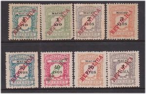 (F252-41) 1904 Macau part set of 8stamps Postage Dues 1/2A to 1P (AP) (VG74) - Bild 1 von 1
