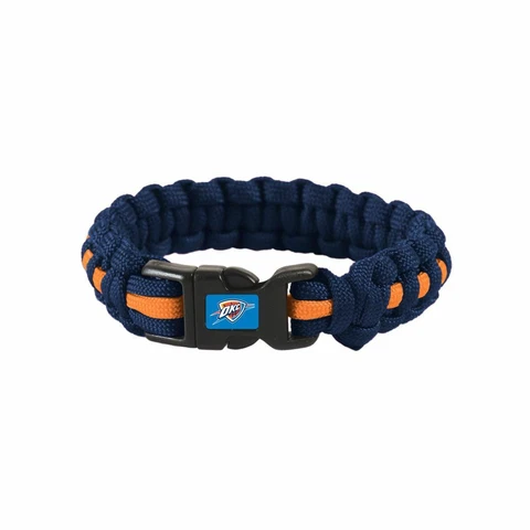 NBA OKLAHOMA CITY THUNDER SURVIVAL BRACELET WRIST BAND SIZE L/XL NEW Cover