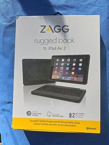 ZAGG Rugged Book Keyboard and Case for iPad Air 2 - Black - Picture 1 of 5