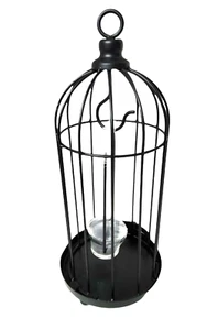 2009 Threshold Bird Cage Metal Tea Candle Holder.15"H X 6.5"W - Picture 1 of 2