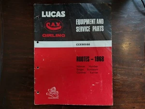 LUCAS PARTS BOOK - HILLMAN IMP MINX SINGER GAZELLE SUNBEAM ALPINE RAPIER COMMER - Picture 1 of 12