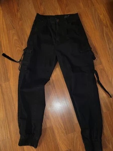 V.I.P Juniors Girls Gothic Combat Cargo Pants Size 9/29 - Picture 1 of 2