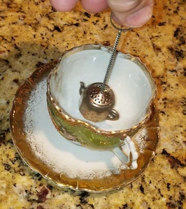 Vintage Antique Tea Strainer - Kettle - Japan . Marked.. - Picture 1 of 9