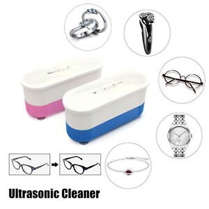 Ultrasonic Jewelry Cleaner Denture Eye Glasses Coins Silver Cleaning Machine Box