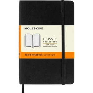 Moleskine Classic Notebook Black Pocket Softcover Elastic Closure Journal - Picture 1 of 18
