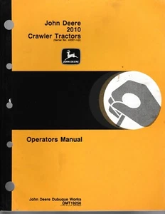 John Deere 2010 Crawler Tractors 42001-up Operator's Manual - Picture 1 of 1