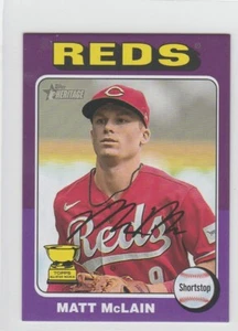 Mini Topps Heritage 2024 púrpura paralelo 13/15 #279 Matt McLain Cincinnati Reds - Imagen 1 de 1