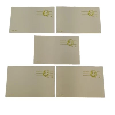 USPS Scott UY37 14c George Wythe Patriot Postal Card Lot Of 5 Rare Man Cave Art - Image 1 of 4