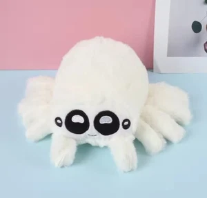 White Spider Plush Toy 7" Stuffed Animal Toddler Doll Gift for Kids - Picture 1 of 2