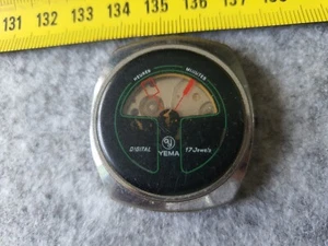 Faulty - Vintage Yema Jump Hour Gents Mens Hand Winding Watch Wristwatch - Picture 1 of 9