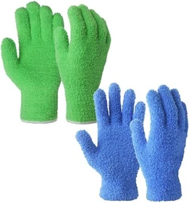 EvridWear 2 pairs Microfiber Dusting Soft Cleaning Gloves House Auto Family Pack - Picture 1 of 12