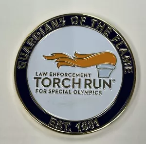Special Olympics Law Enforcement Torch Run Challenge Coin - Picture 1 of 3
