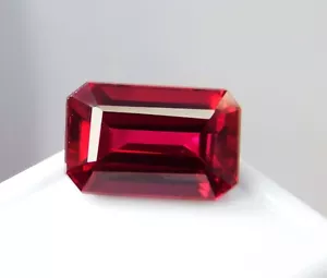 Rubí rojo natural, Mozambique - Corte esmeralda 16,60 quilates piedras preciosas sueltas certificadas - Imagen 1 de 13