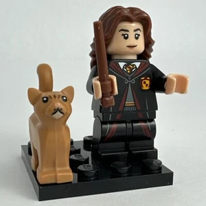 Lego Hermione Granger & Cat Crookshanks Minifigura con Base 71022 serie 1 lg2 - Imagen 1 de 7