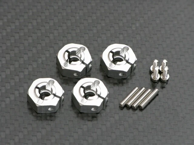 Tuning Radmitnehmer f. Tamiya TT-01 TT01 E + DF-02 DF02 Alu Tuning, 12mm 6Kant - Bild 1 von 2