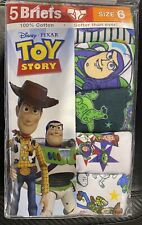 Toy Story Boys Size 6 Cotton Briefs, 5 Pack New