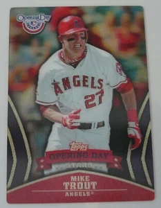 2013 Topps Mike Trout Opening Day Stars 3D Baseball Trading Card ODS 11 - Picture 1 of 2