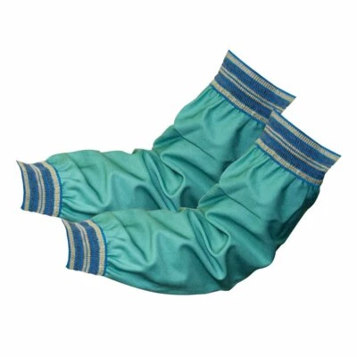 Mangas de soldadura de algodón FR verde de 18" con extremos elásticos Foto 1 de 3