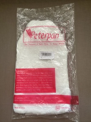 Botella de agua caliente de goma Peterpan 100 fl oz con cubierta de lana sintética - BPA y ftal Foto 1 de 3