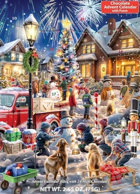 Calendario de Adviento Chocolate Concurso Muñeco de Nieve 2025 (Cuenta Regresiva para Navidad) por...  Foto 1 de 4