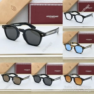 Caramel Frame Blue Lenses ZEPHIRIN Sunglasses JACQUES MARIE MAGE 44-25 Vacation# - Picture 1 of 39