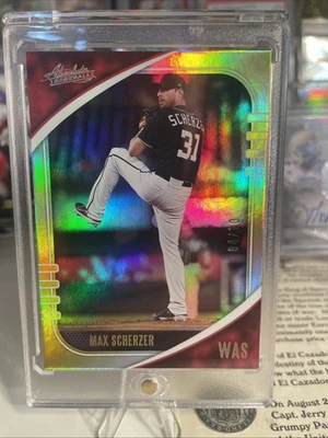 2021 Panini Absolute - Max Scherzer #16 Spectrum Gold /10 Lindo 💎💎💎 - Imagem 1 de 3