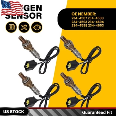 4PCS Upstream & Downstream Oxygen Sensor O2 Sensor For 2001-2018 Jeep Wrangler - Image 1 of 4