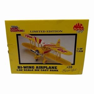 Mac tools Racing Champions Limited Edition BI-Wing Airplane 1 of 7528 1:32 Scale - Picture 1 of 11