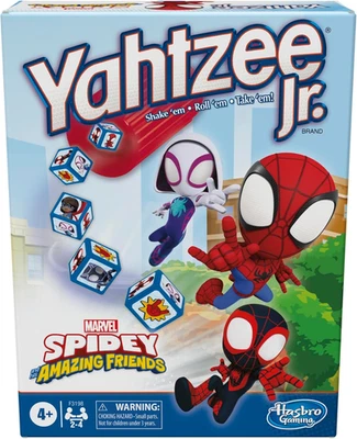 Spidey and His Amazing Friends Yahtzee Jr.Marvel 版儿童棋盘游戏,Ag — 第 1/4 张图片