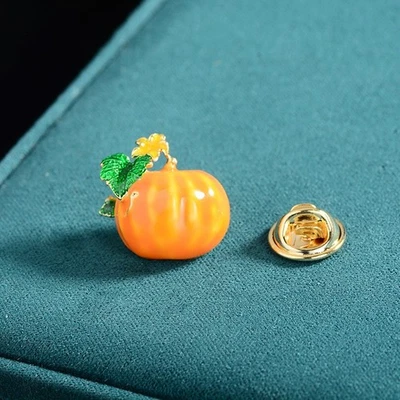 Versátil Broche de Calabaza Esmalte de Aleación Moda Simple Para Mujer Traje Suéter Broche Foto 1 de 4