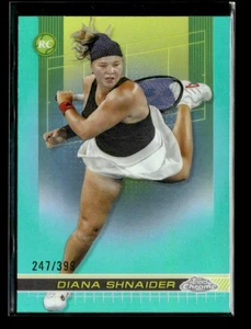 Diana Shnaider 2024 Topps Chrome Tennis RC Aqua 247/399 [xxp1 - Picture 1 of 2