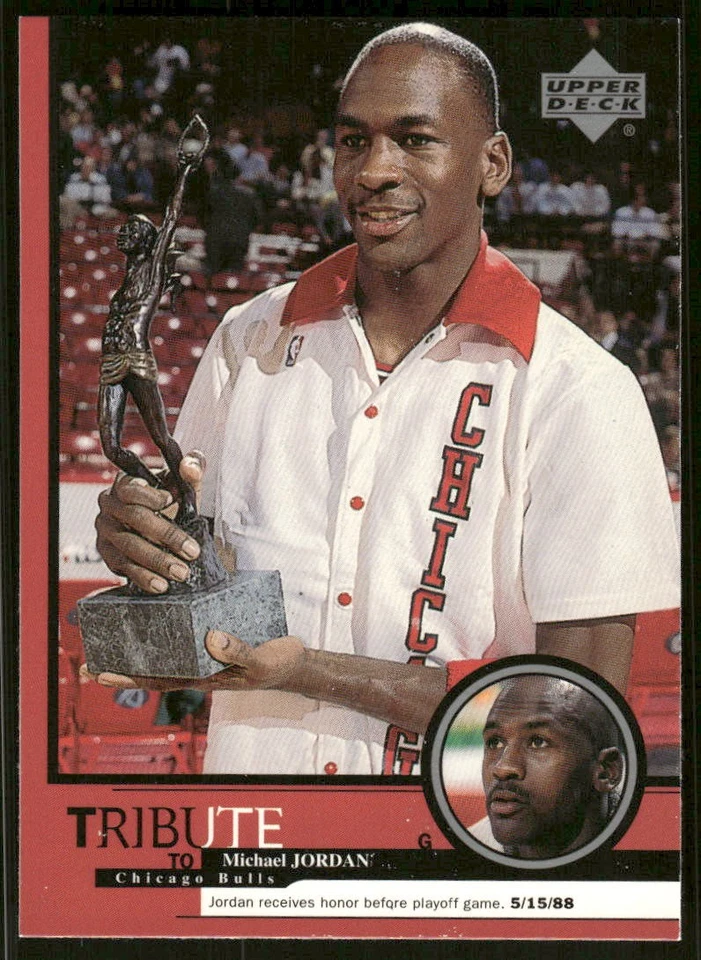 Upper Deck Tribute to Michael Jordan #8 1999 - Honor antes del juego de playoffs 15/05/88 Foto 1 de 1