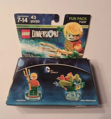 Lego Dimensions Fun Pack Aquaman y Aqua Watercraft - Sellado de fábrica - LEER Foto 1 de 4