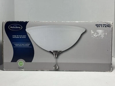 Harbor Breeze 2-Light LED Ceiling Fan Light Kit with Frosted Glass 0717248 - Image 1 of 4