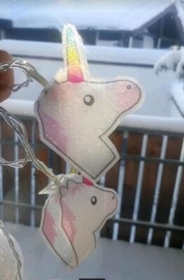 10x Einhorn bunte Aufstecker, Deko für Lichterkette. Passt zu jeder Jahreszeit - Bild 1 von 4