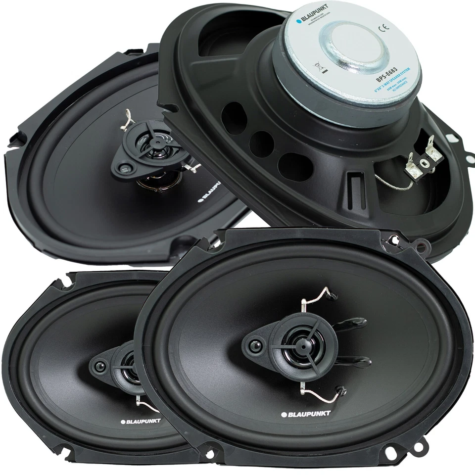 4x Blaupunkt BPS-E683 6x8" 3-Way Coaxial Car Speakers 240W Max Power - 2 Pairs - Image 1 of 4